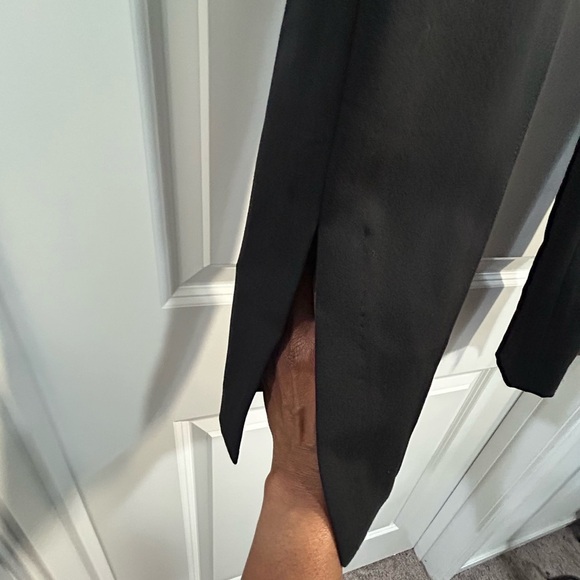 NIC+ZOE Side Slit Straight Leg Black Trousers - Picture 5 of 6